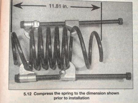 Spring compression length spec when reassembling strut.